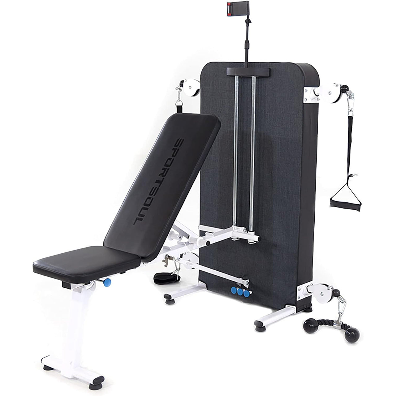 Home Gym Toning Gym Rehabilitation Multi Station Compact Space Saving Design